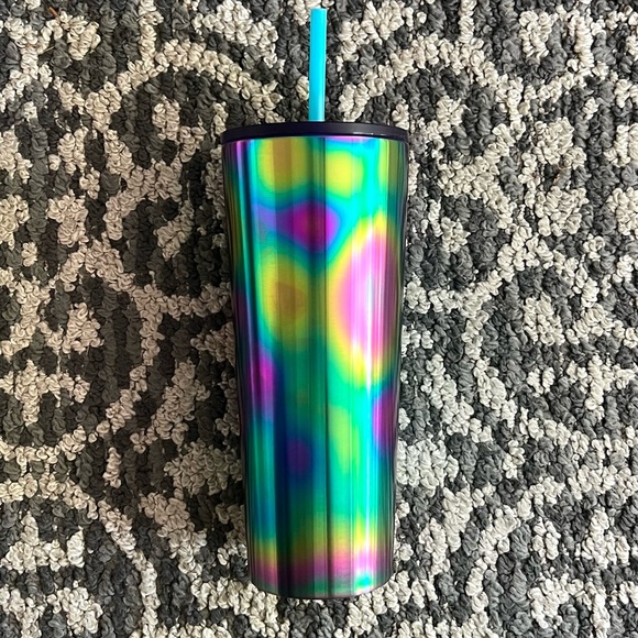 Starbucks 2023 Fluorescent Rainbow Tumbler with Straw (24 oz) - Picture 4 of 5